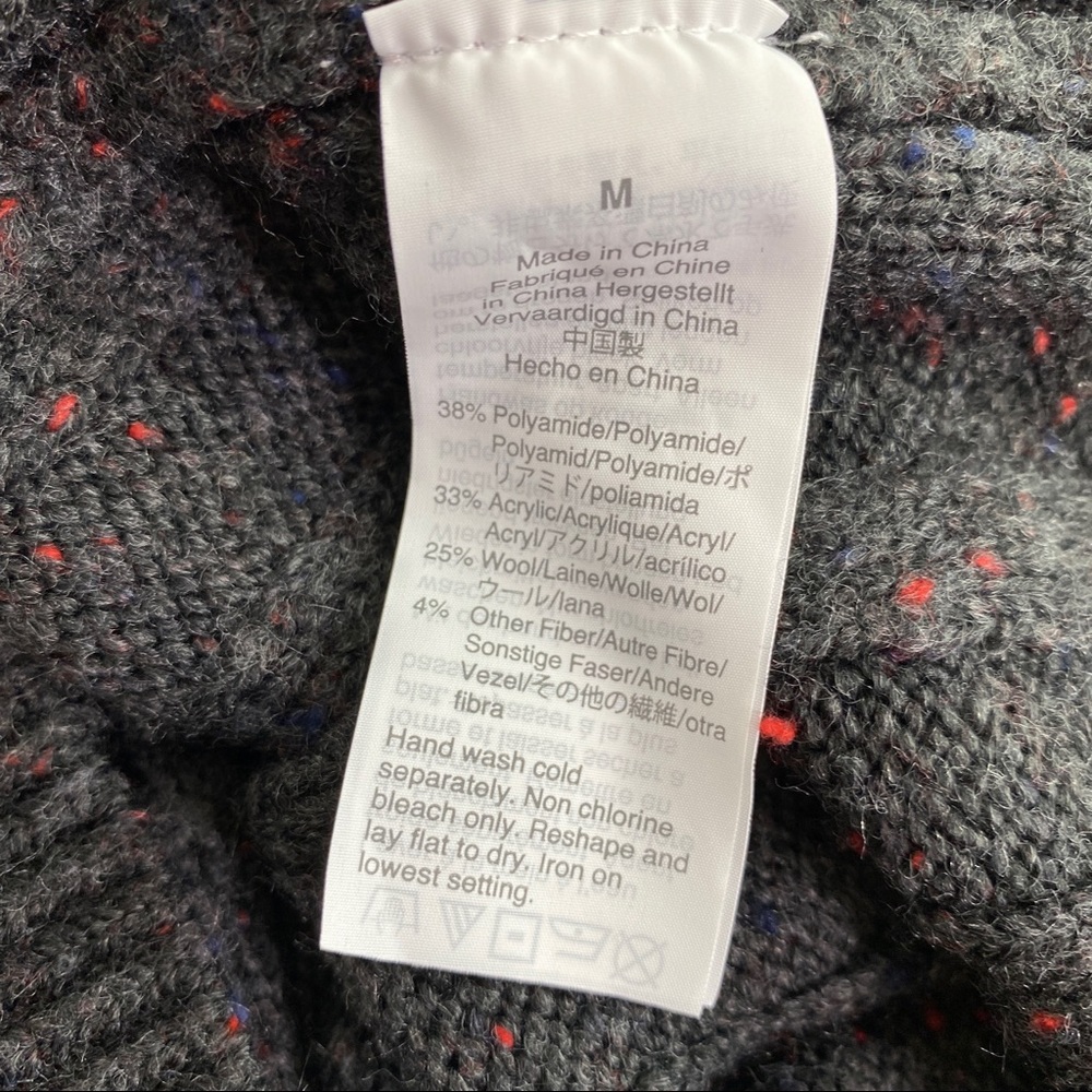 Madewell Coal Gray DONEGAL Rolled Mock Neck Dress - Picture 11 of 11